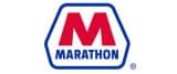 Marathon logo on a white background, representing running and endurance.